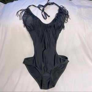 La Vie En Rose Fringe Monokini